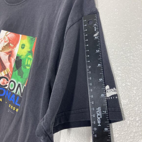 Comic-Con International Shirt Mens Large Black San Diego 2008 DC Comics Flash - Picture 11 of 13